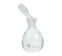 CONGARTENO Picnómetro De Vidrio Con Tapón 25 Ml Para Laboratorio Botella De Reactivo De Vidrio Para Medición Precisa De Densidad Y Almacenamiento Seguro De Líquidos