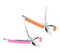 CONGARTENO Pinzas para Platos y Cuencos de Acero Inoxidable Agarre de Silicona para Manipular Alimentos Calientes, 2 Unidades, Utensilios para Cocina y Freidoras de Aire