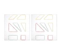 CONGARTENO Placas de Plástico Transparentes para Clavos 20x20 Cm, Juego de 2 Unidades, Geoplano Creativo para Aprendizaje de Matemáticas, Herramienta Educativa para Jardín de Infantes