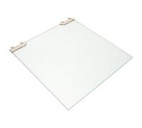 CONGARTENO Puerta Corrediza de Vidrio Templado 24X25 CM para Máquina de Salchichas Repuesto Resistente y Compatible para Tostadora de Perritos Calientes Adecuado para Quioscos y Puestos de