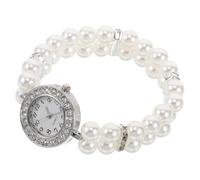 CONGARTENO Pulsera de Perlas para Fiestas Navideñas, Accesorio Versátil con Ajuste Elástico y Diseño Vintage Elegante de Plástico y Aleación para Mujeres