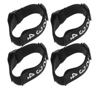 CONGARTENO Pulseras y Agarre Cómodo de Nylon Negro de Árbitro de Fútbol Diseño Muñeca para Fácil Identificación Pack de 4 Unidades en Partidos de Fútbol Juvenil