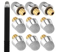 CONGARTENO Puntas de Lápiz Capacitivo M5 Rosca Externa 6.4 Mm de Cobre Galvanizado, 10 Unidades, Repuesto para Pantallas Táctiles, Tablets y Smartphones, Alta Precisión y Durabilidad