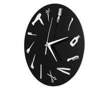 CONGARTENO Reloj Decorativo de Pared para Peluquería en Acrílico Tecnología de Corte para Barbería y Decoración de Salón de Belleza