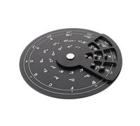 CONGARTENO Rueda de Quintas para Guitarra de Aleación de Aluminio, Herramienta Portátil para Aprender Acordes y Escalas, Diagrama Giratorio de Teoría Musical, Práctica y Transposición para