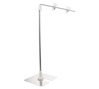 CONGARTENO Soporte Ajustable para Póster Acero Inoxidable Exhibidor de Escritorio Resistente y Antideslizante para Publicidad y Carteles de Interior
