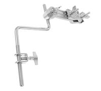 CONGARTENO Soporte de Doble Varilla para Cowbell con Abrazadera Ajustable y Brazo Z Montaje Seguro para Jam Blocks Panderetas y Percusión Batería Jazz y Escenario