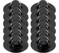 CONGARTENO Soporte de Montaje para Motor fueraborda de Kayak 12 Piezas Soporte para Motor de hélice PVC Negro para Kayak y balsa