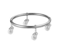 CONGARTENO Soporte Móvil para Tanque De Propano De Acero Inoxidable Grueso con Ruedas Multidireccionales, Plataforma para Tanque De Gas Cilíndrico, Base Resistente para Uso Doméstico