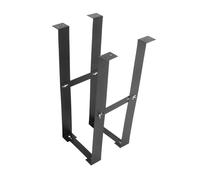 CONGARTENO Soporte para Torre De Computadora Ajustable para Oficina y Hogar, Estructura De Acero Al Carbono Negra, Montaje Debajo del Escritorio, para Usuarios Espacio y Orden Cables