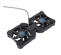 CONGARTENO Soporte Portátil Plegable para Ordenador con Ventilador USB Base Refrigerante Ergonómica con Ventiladores de Antideslizante y Energético Compatible con Laptops