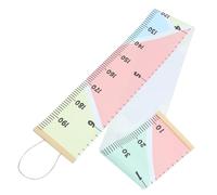 CONGARTENO Tabla De Altura Infantil Para Pared 20x200 Cm, Medidor De Crecimiento Para Niños, Material Resistente Sin Olor, Decoración De Habitación Infantil, Colgante Macarrón Multicolor