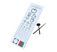 CONGARTENO Tabla de Prueba de Visión Infantil para Pared Estándar para Test Ocular Casa Póster Óptico Duradero y Fácil de Leer Diseño Específico para Uso Escolar