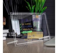 CONGARTENO Tablero Acrílico Transparente de Sobremesa con Marcador y Borrado Fácil Pizarra Memo Reutilizable para Organización Diaria y Notas Rápidas Resistente y Práctico para Oficina y