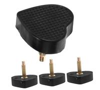 CONGARTENO Tapones De Tacón De Repuesto Forma De Corazón Para Zapatos De Tacón Alto Color Negro Doble Juego Pasador Grueso y Fino Accesorios Para Reparar