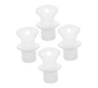 CONGARTENO Tapones para Bolsas de Agua Caliente 4 Piezas Tapón de Sellado de Plástico Resistente Cierre Seguro sin Fugas Compatibles Bolsas Térmicas para Terapia de Calor en Salud y Hogar