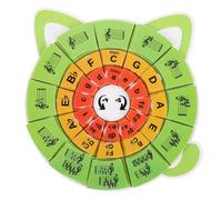 CONGARTENO Tarjetas Didácticas para Piano con Círculo de Puzzle Educativo y Tarjetas de Ritmo Herramientas Resistentes para Enseñanza Musical Infantil Principiantes y Estudiantes