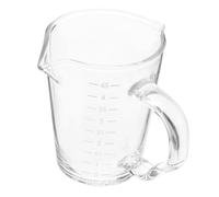 CONGARTENO Taza Medidora de Vidrio Transparente para Leche y Espresso Vaso Pequeño con Escala Portátil y Fácil de Limpiar para Café y Cremas