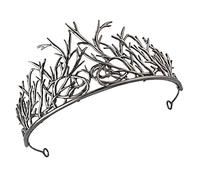 CONGARTENO Tiarra de Boda de Rama Dorada para Mujer, Adorno de Hojas Decorativo, Accesorio Nupcial para Fiestas y Bodas, Diseño Pequeño y Ligero para Eventos Obsequios