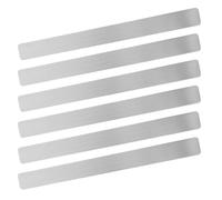 CONGARTENO Tiras Metálicas Autoadhesivas de Hierro 298X28Mm 6 Piezas para Tableros de Anuncios Cinta Metálica para Imanes Tablero de Notas Magnético para Oficina Hogar y Escuela