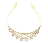 CONGARTENO Tocado de Cristal para Mujer Divorciada Diadema Elegante para Fiesta de Divorcio y Sesiones Fotográficas Temáticas