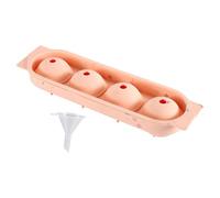 Congelador de silicona para cubitos de hielo, 4 compartimentos para la producción de bebidas frías | Congelador de hielo | Para mujeres y hombres, soporte para camarero, hogar, fiesta, apartamento