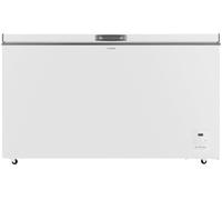 Cecotec Congelador Horizontal 400L Bolero CoolMarket Chest 400 White E. Compresor Inverter Plus, 83.5x136.5cm, Horizontal, Bajo Consumo, Fast Freezing, Convertible a Frigorífico, 2 Cestas