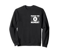 Congelar el Momento Fotógrafo Cámara Minimalista Sudadera