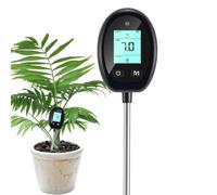 Congestor de suelo vegetal interior - Memoria digital de humedad del suelo - Medidor de humedad del suelo 6 en 1, pH digital para el suelo Temperatura de humedad, SOIL