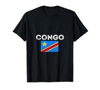Congo Bandera Congoleña República Democrática Del Congo RDC Camiseta
