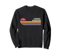 Congo-Kinshasa Colorido Estilo Vintage Sudadera