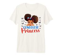 Congolesa Princess DR Congo Negro niñas niños Camiseta Premium