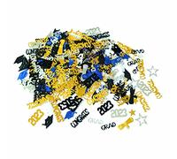 Congrats Graduation Confetti 2023 Paquete de 1000 | Decoraciones de graduación azul y dorado Clase de centro de graduación para mesas organizador de eventos (BU1 One Size)