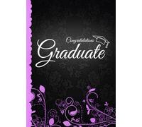 Congratulations GRADUATE: Graduation Party Guest Book I Elegant Black and Purple Binding I 100 Pages for Well Wishes, Memories & Keepsake with Gift ... High School College I Graduation Advice Book