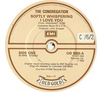 Congregation, The* / David & Jonathan - Softly Whispering I Love You / Lovers Of The World Unite - Congregation, The* / David And Jonathan 7" 45