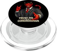 Congresista Diablo | Protesta Humor Satanás Mal Codicia Corporativa PopSockets PopGrip para MagSafe