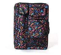 CONGRUI Bolsa de arte para tablero de dibujo, juego de pintura, bolsa de bocetos de viaje, suministros de arte para artistas (negro)