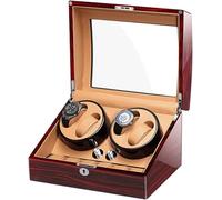 CONGRUI Caja de reloj automática 4+6 con pantalla de colección Silent Motor, almacenamiento, regalo ideal para aniversario y cumpleaños
