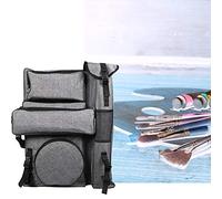 CONGRUI Juego de tablero de dibujo, caballete de pintura en lienzo, bolsa de bocetos, bolsa de dibujo, herramientas de pintura, almacenamiento, suministros de arte, Gray, Talla única