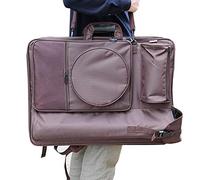 CONGRUI Mochila de lona 4K resistente a la lluvia para dibujo artístico con almohadilla trasera, refuerzo de ahorro de mano de obra (marrón)