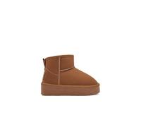 Conguitos B&W Break&Walk - Botas Australianas Low Australian Boots Tan para Niños y Niñas (Beige/Talla 34)