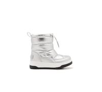 Conguitos Botas Acolchadas Nylon Forro Interior Pelo Plata - Botas infantiles para invierno cómodas (Plata/Talla 27)