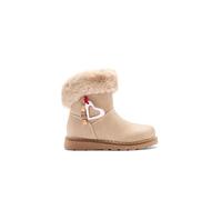 Conguitos - Botas de niña con forro interior detalle charm corazón para Niña (Beige/Talla 26)