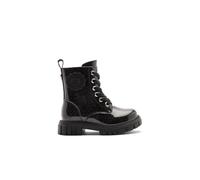 Conguitos - Botas Militares de Niña de Charol con Cremallera Interior para Niña (Negro/Talla 31)