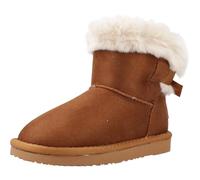 Osito Botas de bebé niña con forro de pelo y detalle de lazo. Marrón 26