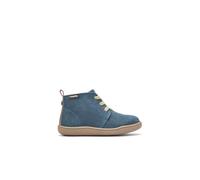 Conguitos - Botines Safari De Niño Barefoot Efecto Ante para Niño (Azul/Talla 35)