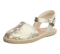 Conguitos Chanclas Planas para niña Jan, Plata, 21 EU