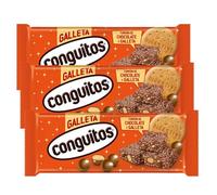 Conguitos Lote de 3 Tabletas de Turrón Galleta 250G