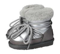 Conguitos OSSH140102 Botitas australianas water repellent niñas, plata, con forro interno de pelo sintético para dar calor y piso de goma antideslizante NIÑA BOTAS-BOTINES PLATA 24