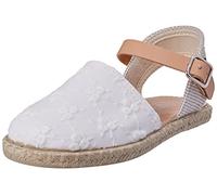 Conguitos Rin - Mocasín bajo para niña, Color Blanco., 34 EU